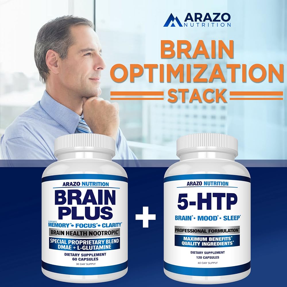 Arazo Nutrition Brain Function Supplement Memory & Focus - 60 Capsules - image 5