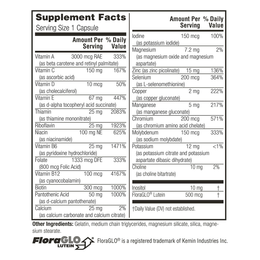 Twinlab Daily One Caps Without Iron Multivitamin - 180 Capsules - image 2