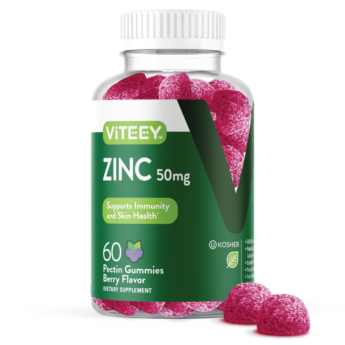 Viteey Zinc 50MG Gummies for Healthy Immune Support - for Adults
