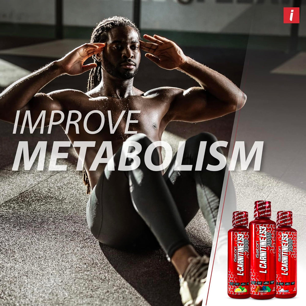 iSatori L-Carnitine LS3 3000 - Boost Energy & Metabolism
