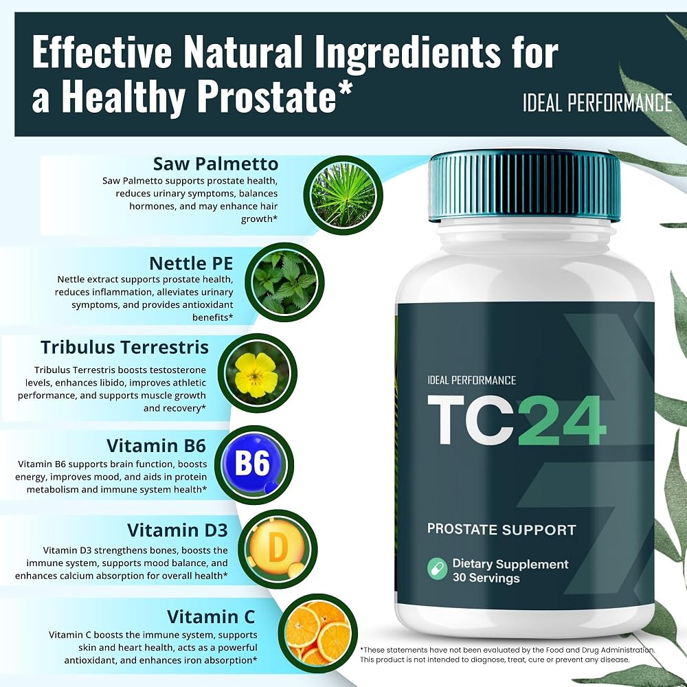 IDEAL PERFORMANCE TC24 Prostate Health Supplement - 300 Capsules - image 6
