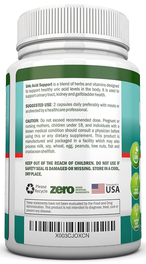 NutriONN Uric Acid Flush Herbal Supplement - 90 Capsules - image 7