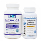 Biomedic Labs RX Serracor-NK & Serra-RX Serrapeptase Enzyme Bundle