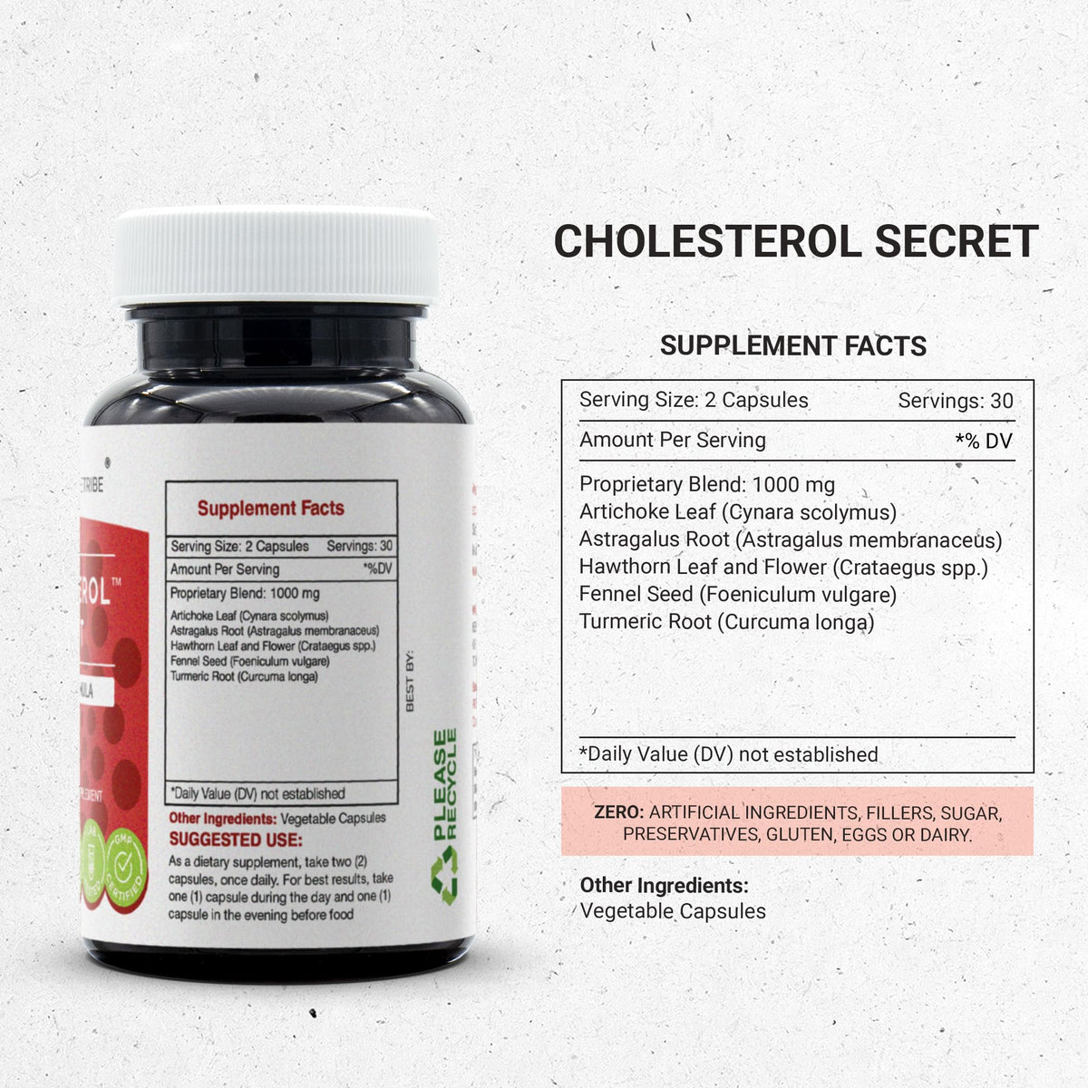 Secrets of the Tribe Cholesterol Secret 60/120 Capsules