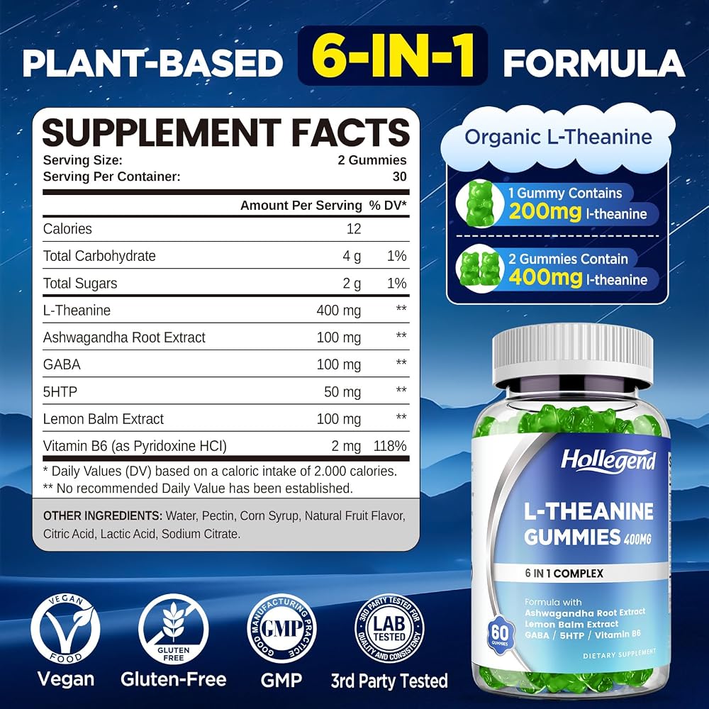 HOLLEGEND L-Theanine Gummies