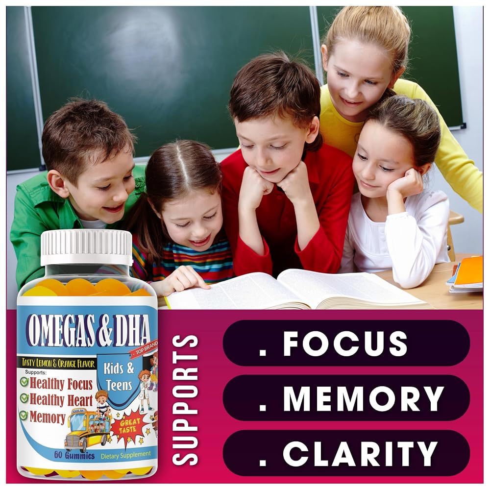 Celebrity LifeStyle Kids Omega 3 DHA Gummies Brain Support - 60 Count - image 3