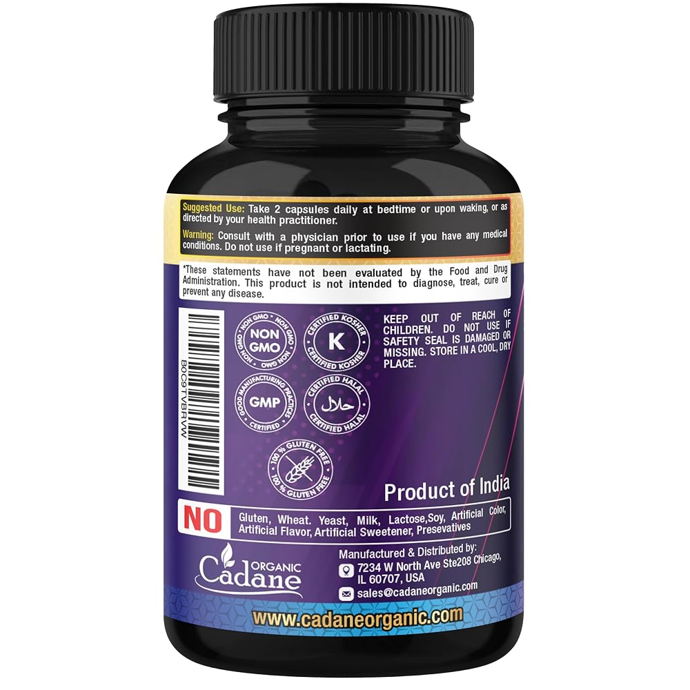 Organic Cadane Quercetin Supplements - 60 Capsules - image 3