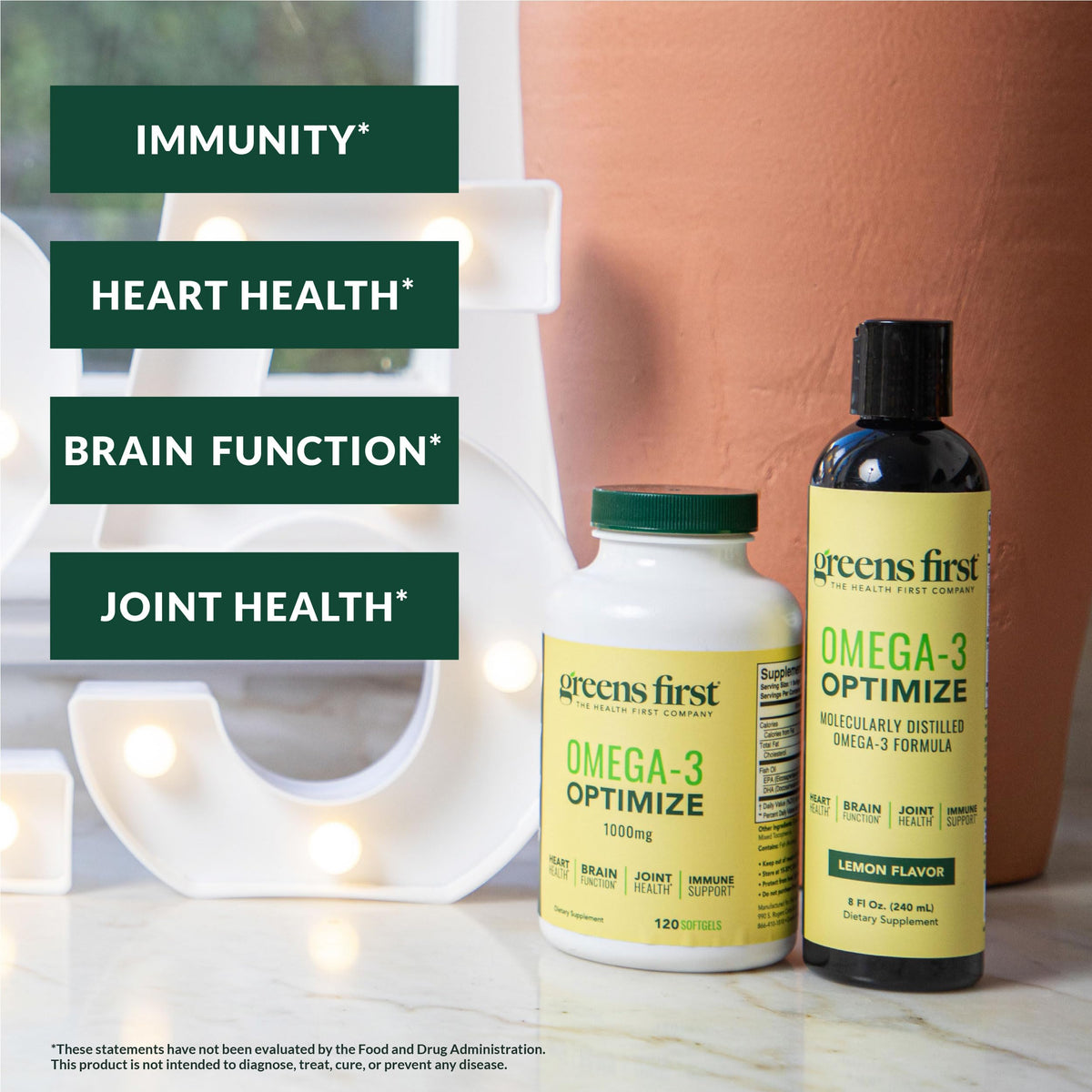 Greens First Omega-3 Optimize Marine Oil for Heart & Brain - 120 Softgels - image 2