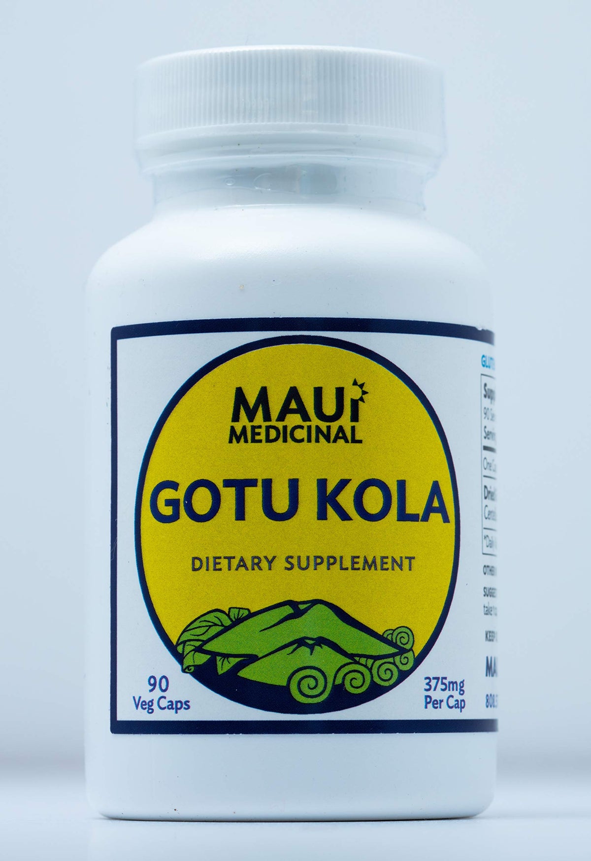 Maui Medicinal Herbs Gotu Kola 375mg - 90 Vegetarian Capsules