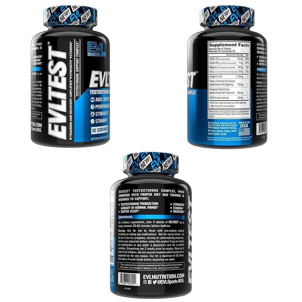 Evlution EVL Complete Testosterone Booster for Men - 120 Tablets - image 9