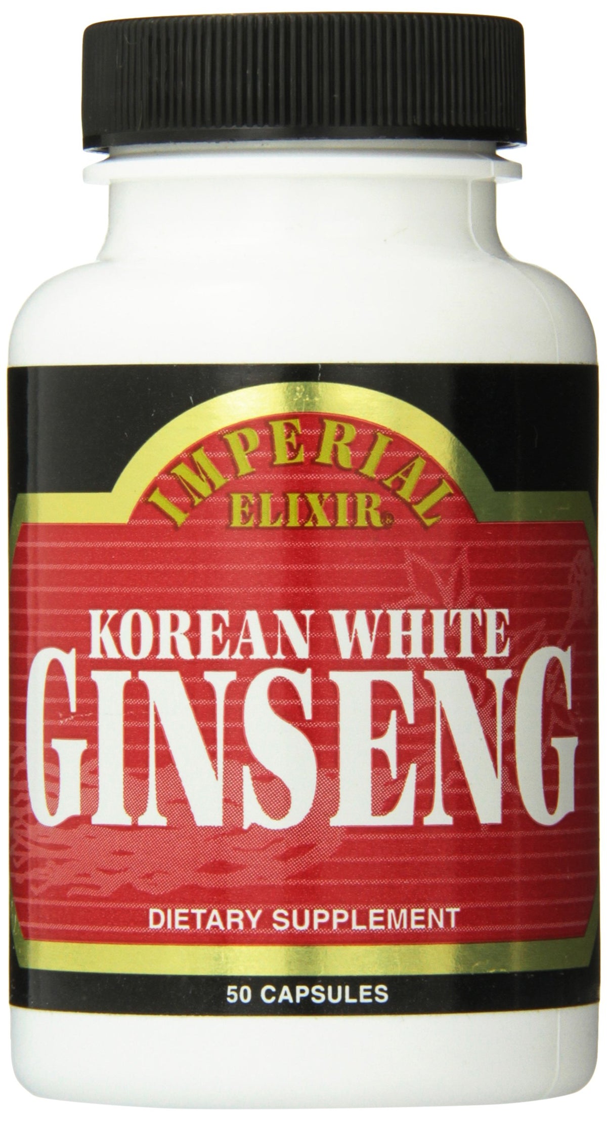 Imperial Elixir Korean White Ginseng 500 mg - 50 Capsules