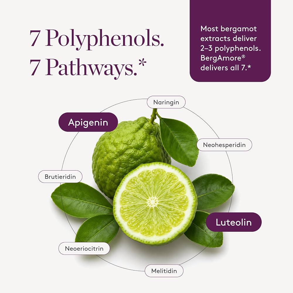 NAOMI Italian Citrus Bergamot 500mg with Nitric Oxide Support - 30 Capsules - image 6