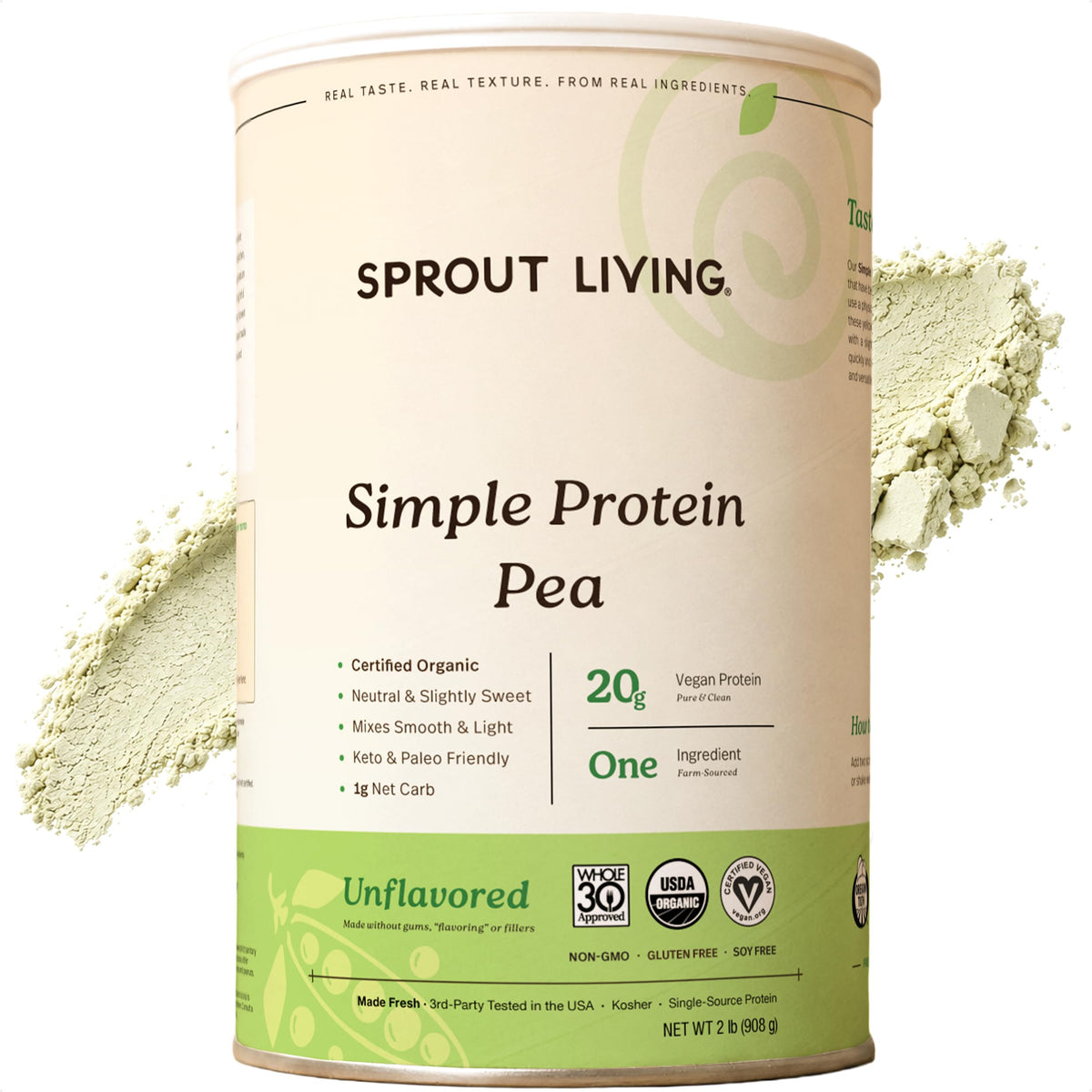 Sprout Living, Simple Protein, Organic Plant Protein Powder