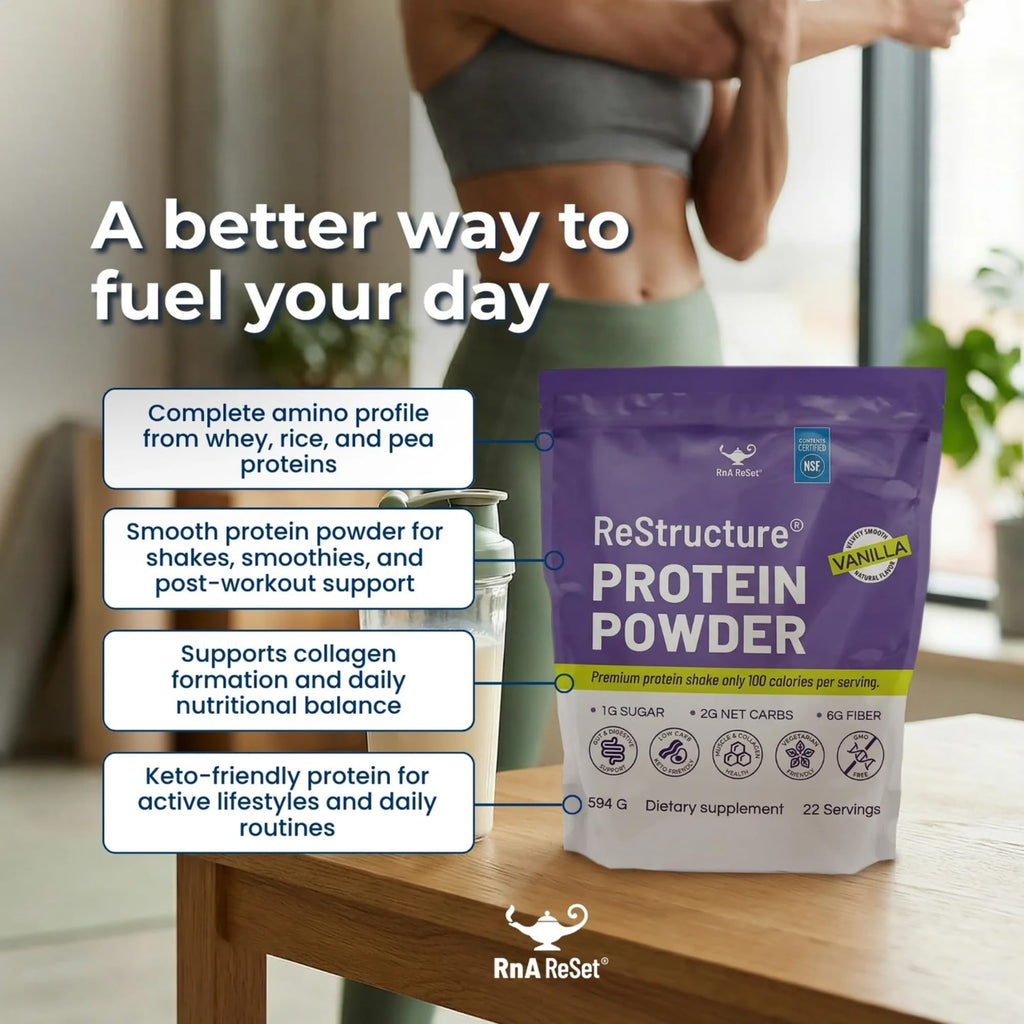 RnA ReSet ReStructure Whey Protein Powder Vanilla - 594g - image 6