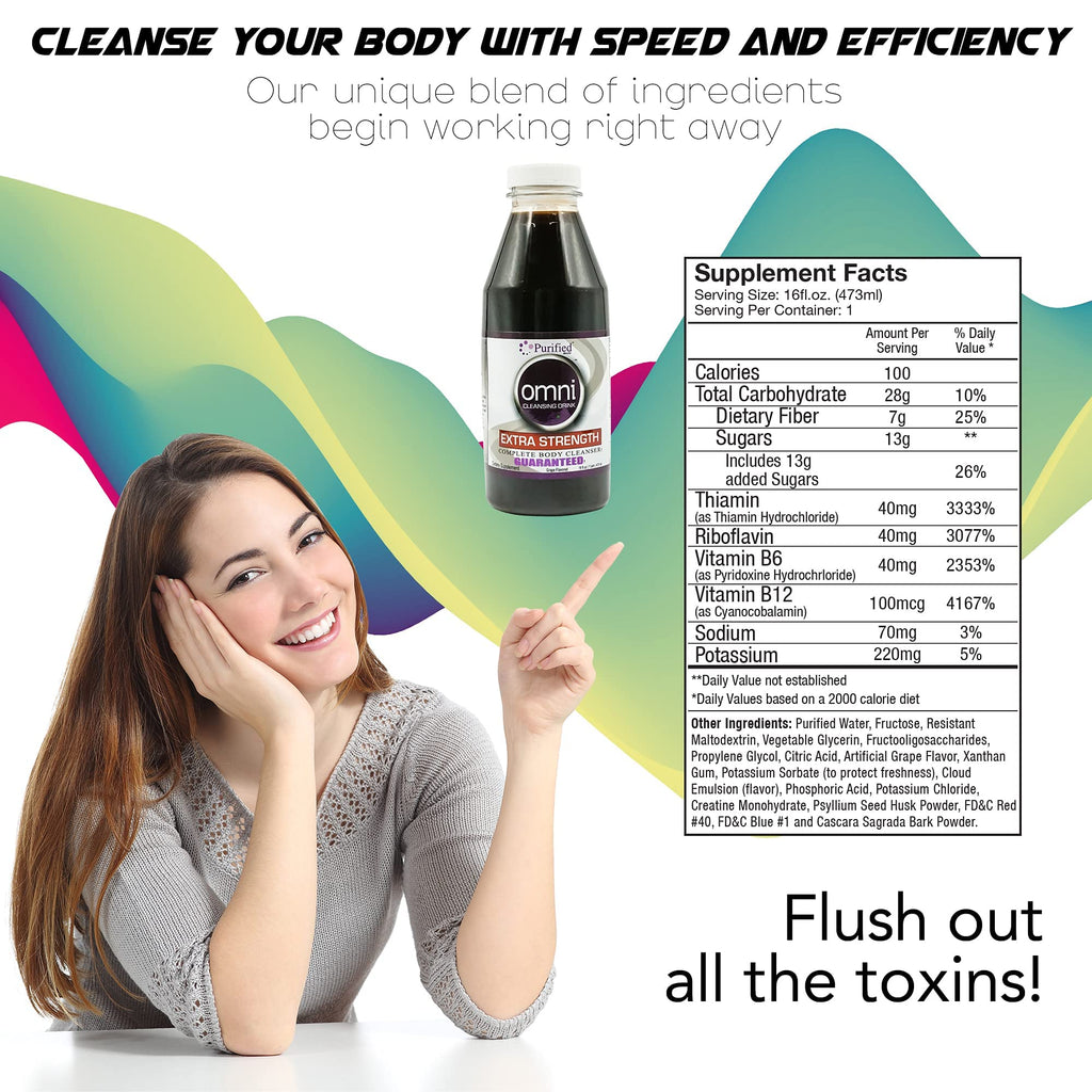 Wellgenix Omni Herbal Cleanse Detox Drink - 16oz Grape Flavor - Detox - image 2