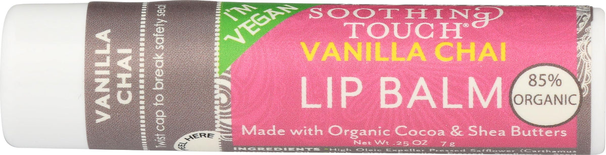 Soothing Touch Vanilla Chai Vegan Lip Balm - 0.25 oz