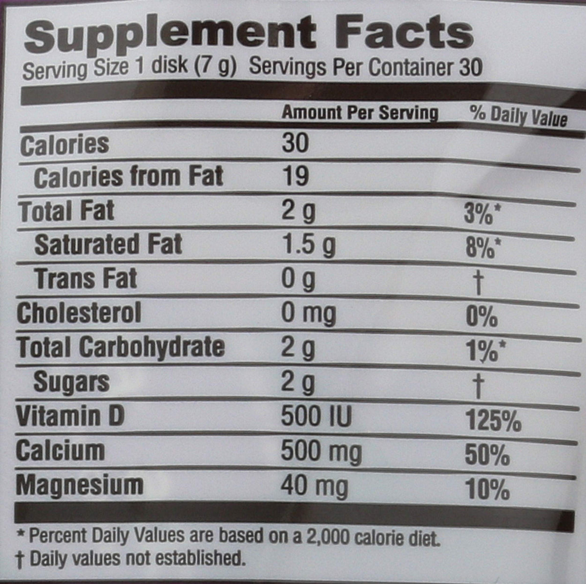 Adora Calcium Supplement Disk
