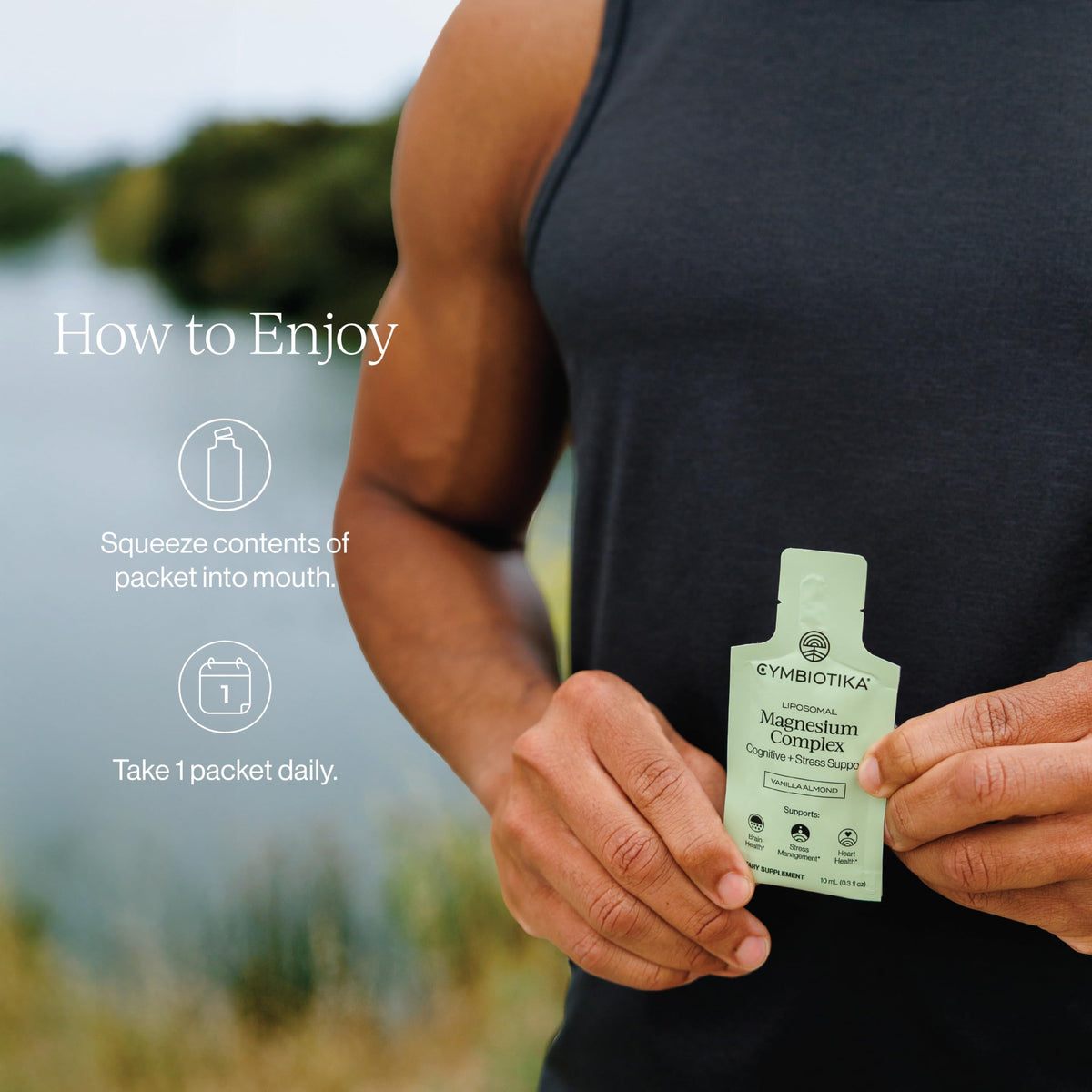 CYMBIOTIKA Liposomal Magnesium for Sleep, Calm & Muscle Support - 28 Pouches - image 5