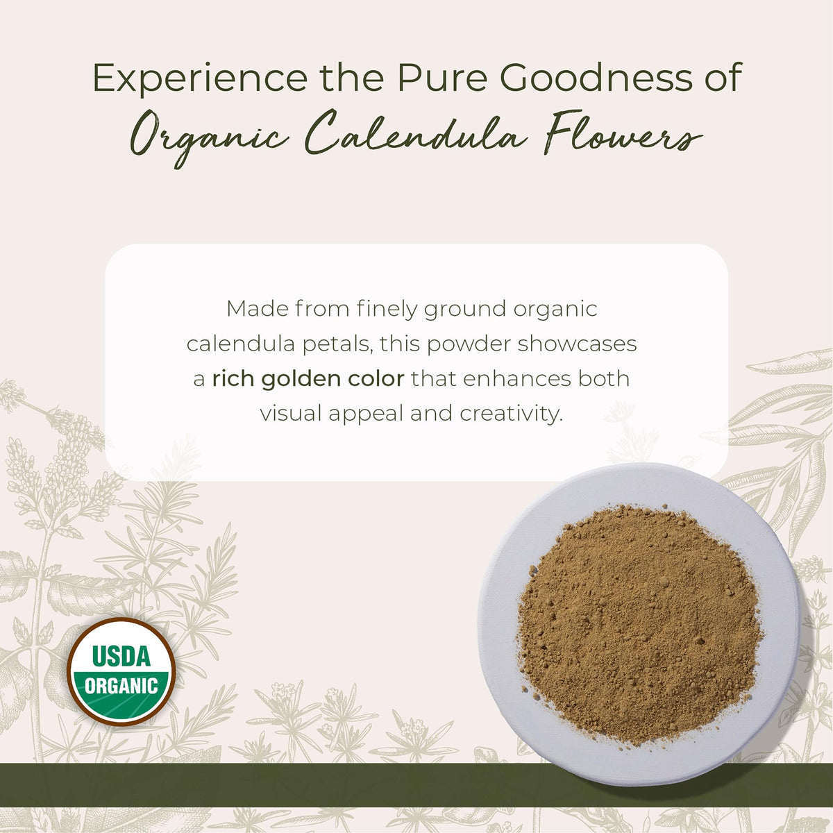 Starwest Botanicals Organic Calendula Flower Powder - 4 oz - image 2