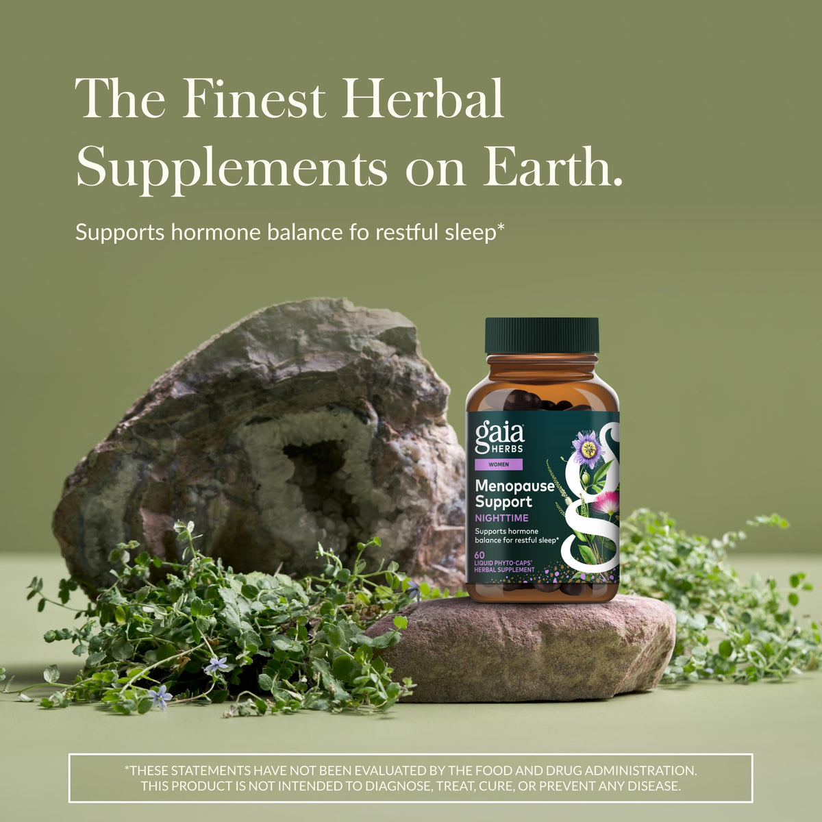 Gaia Herbs Menopause Support Nighttime - 60 Vegan Capsules - image 2
