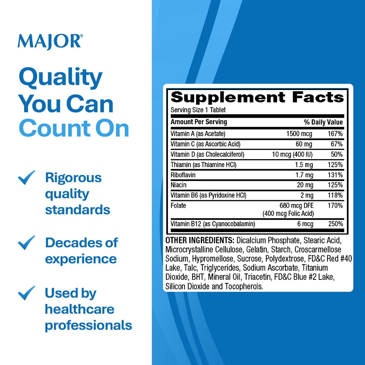 MAJOR Tab-A-Vite Multivitamin Tablets - 1000 Count - image 7