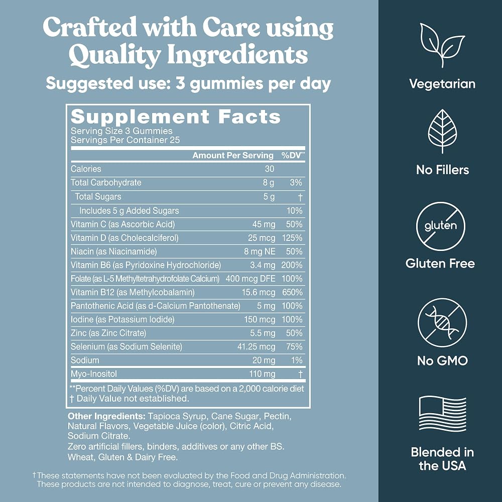 Eu Natural Conception for Her Fertility Gummies with Myo-Inositol - 75 Gummies - image 5