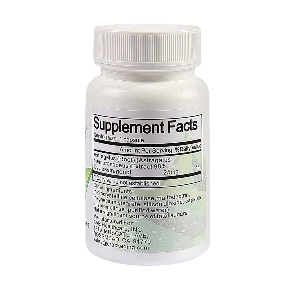 Crackaging Super-Absorption Cycloastragenol 98% 25mg Anti-Aging