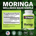Streek Moringa Capsules Pure Leaf Powder - 60 Capsules - image 6