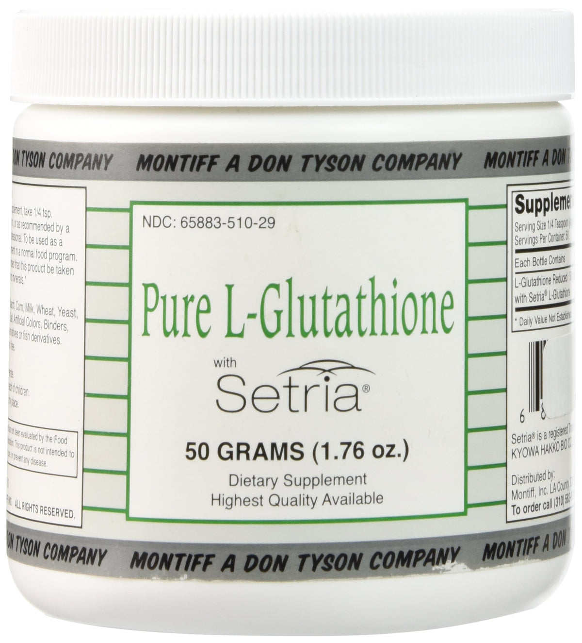 Montiff Pure L-Glutathione Powder - 50g