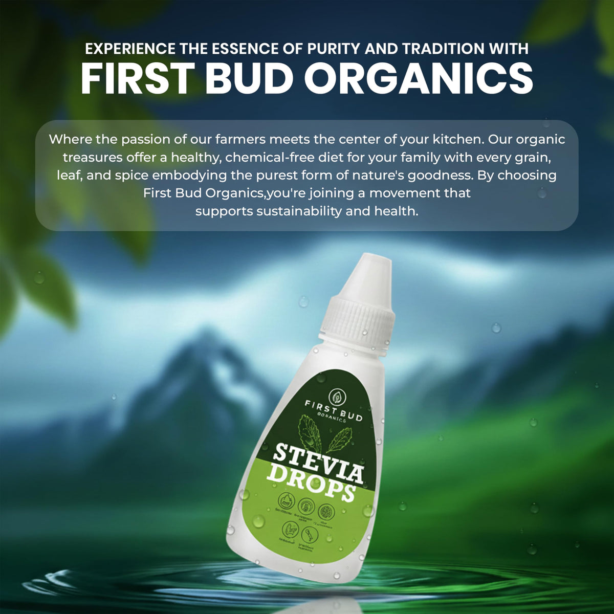First Bud Organics Stevia Drops Liquid - 7 Ounce - image 3