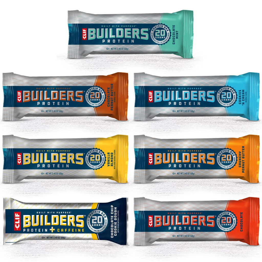 CLIF Bar Builders Protein Bar Variety Pack, 20g - 14 Count