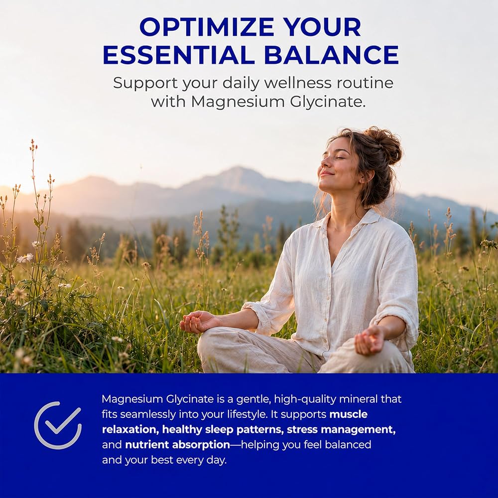 RAPHA HEALTH Magnesium Glycinate 500mg - 120 Capsules - image 5