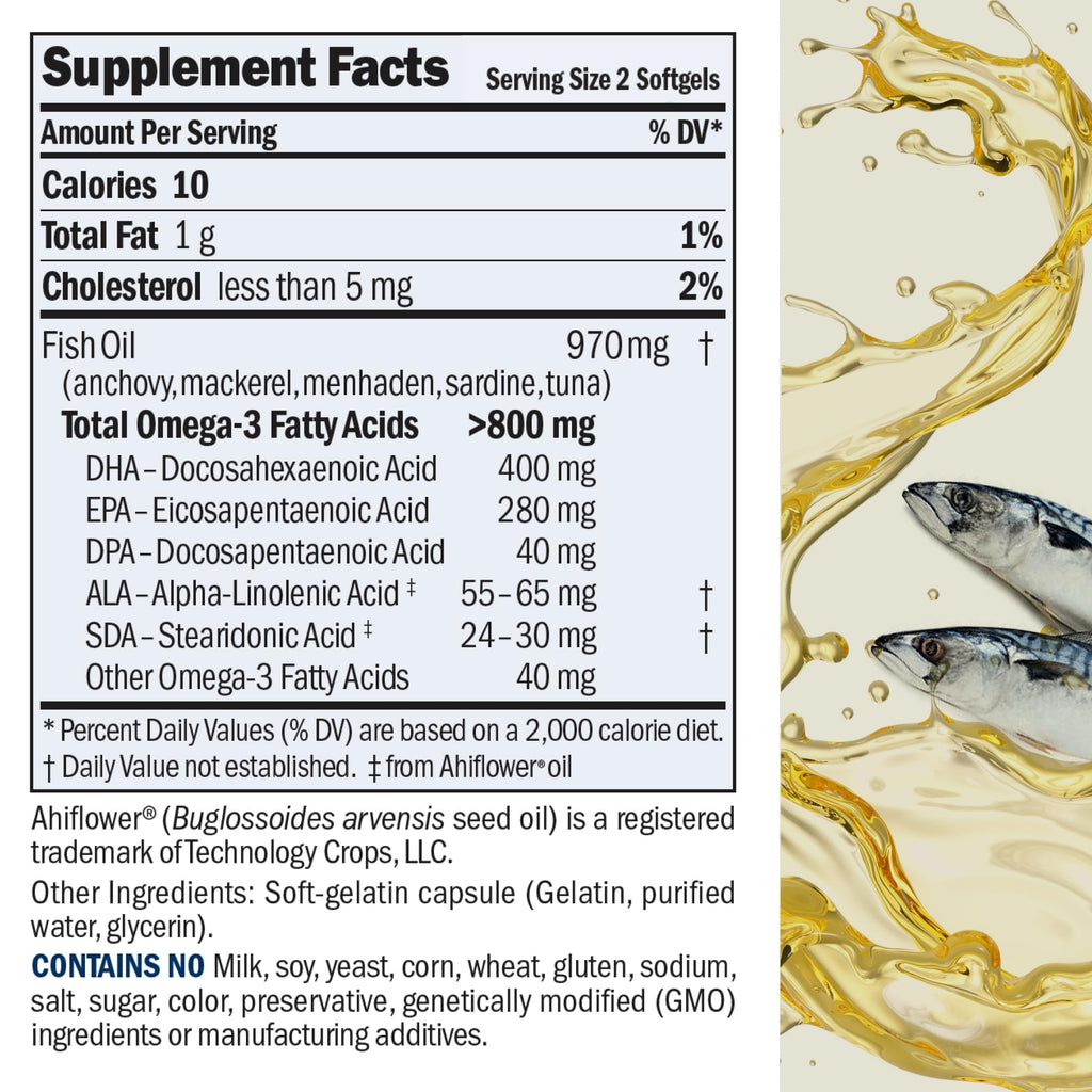 ANDREW LESSMAN Essential Omega-3 Unflavored - Softgels - Ultra-Pure