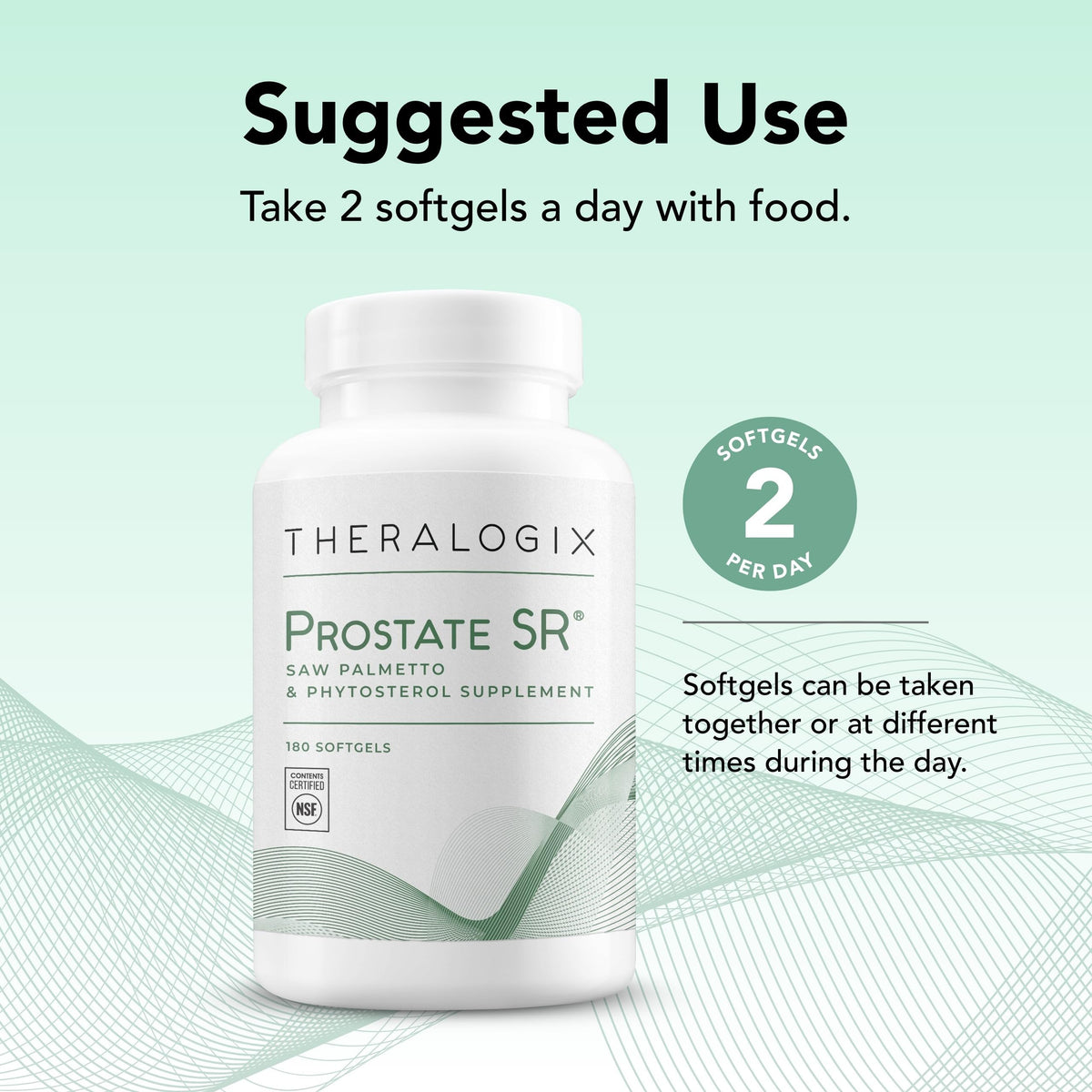 Theralogix Prostate SR Saw Palmetto for Prostate & Urinary Health - 180 Softgels - image 3