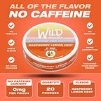 Wild 20 x 0mg Lemon Heat Nicotine Free Pouches No Caffeine - Variation