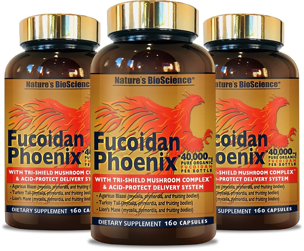 Nature's Bioscience Fucoidan Phoenix Advanced Mushroom - 480 Capsules