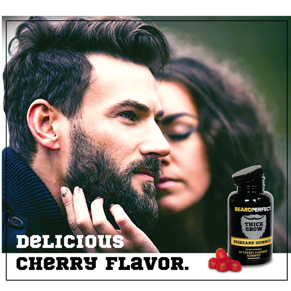 BeardPerfect ThickGrow Beard Growth Gummies with Biotin - 60 Gummies - image 5