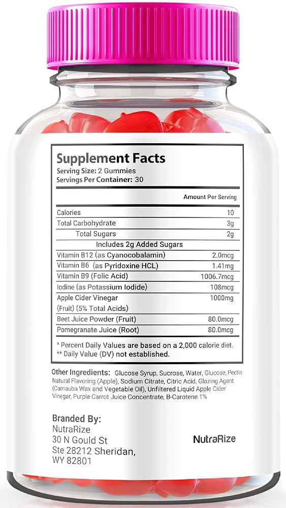 NutraRize Pure Luxe Keto ACV Gummies Apple Cider Vinegar - 180 Gummies - image 2