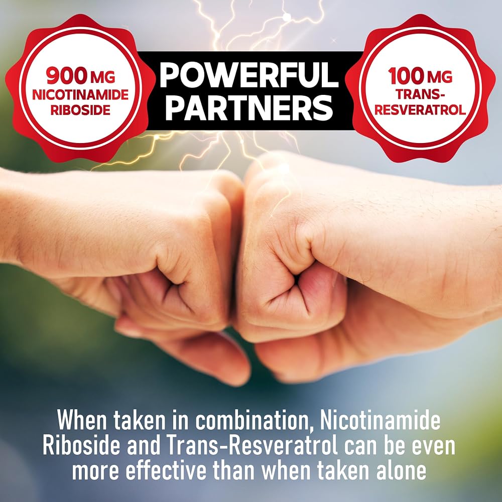DEDICAD NAD Nicotinamide Riboside Resveratrol - 80 Capsules - image 6