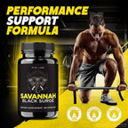 rize labs Savannah Black Surge Pills for Men - 180 Capsules - image 3