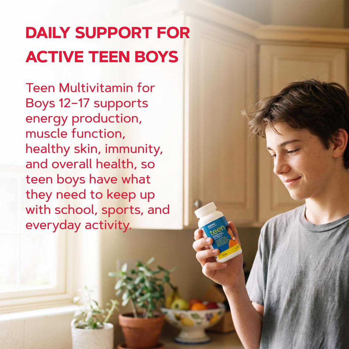 GNC Milestones Teen Multivitamin for Boys 12-17 - 240 Caplets - image 7