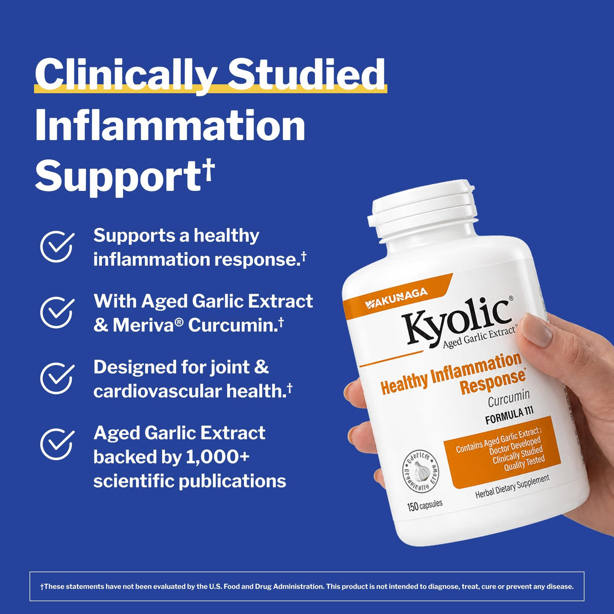Kyolic Age Healthy Inflammation Response Formula 111 - 150 Capsules - image 2
