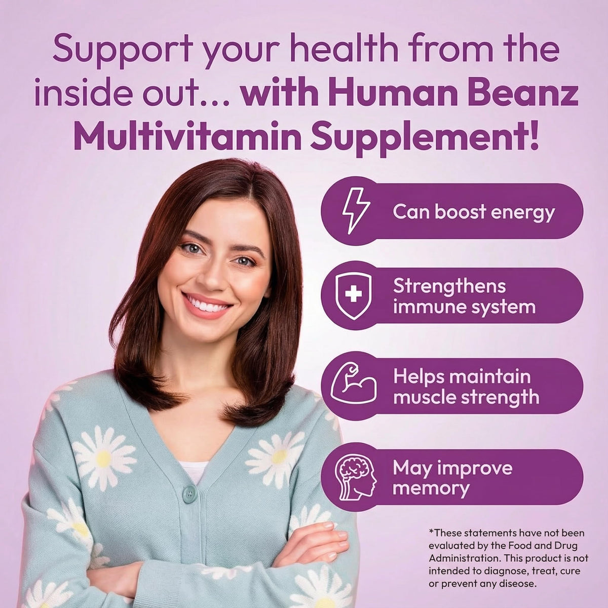 Human Beanz Multivitamin Jelly Bean Gummies with Zinc - 120 Count - image 4