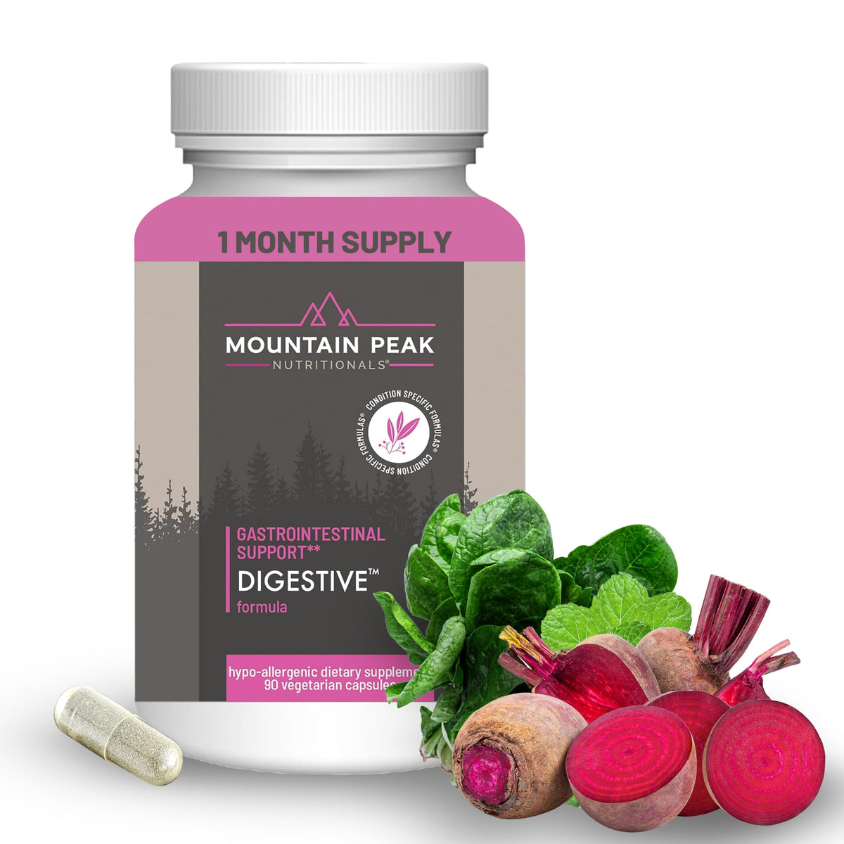 Mountain Peak Nutritionals Digestive Enzymes & Probiotics - 90 Capsules