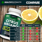 Healthy Extracts Citrus Bergamot Supplement 1200mg - 60 Capsules - image 4
