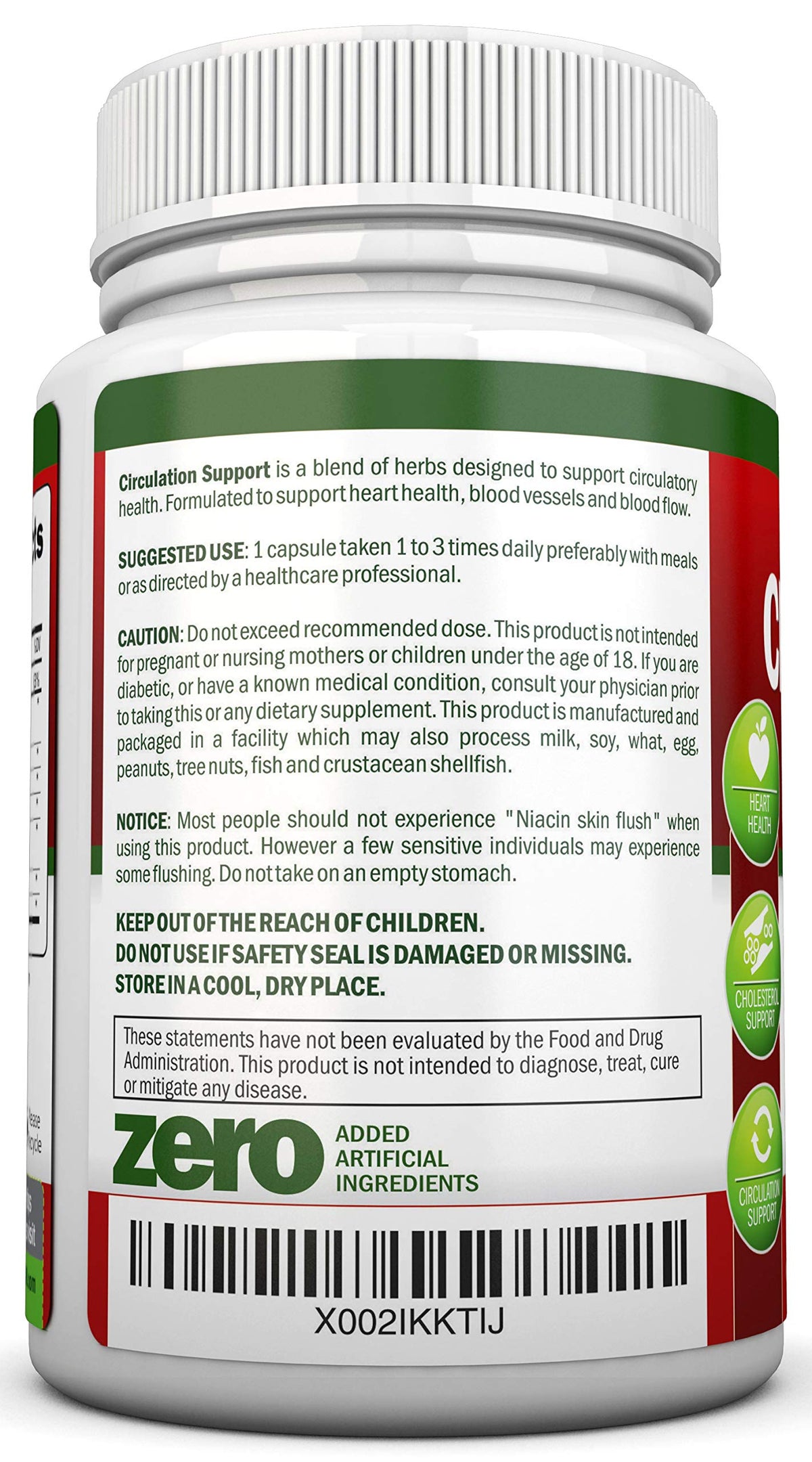 NutriONN Blood Circulation Support Herbal Supplement - 90 Capsules - image 5