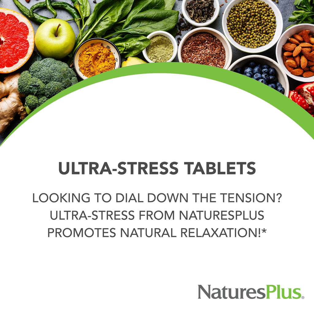 NaturesPlus Ultra-Stress with Iron B-Complex Supplement - 30 Tablets - image 3