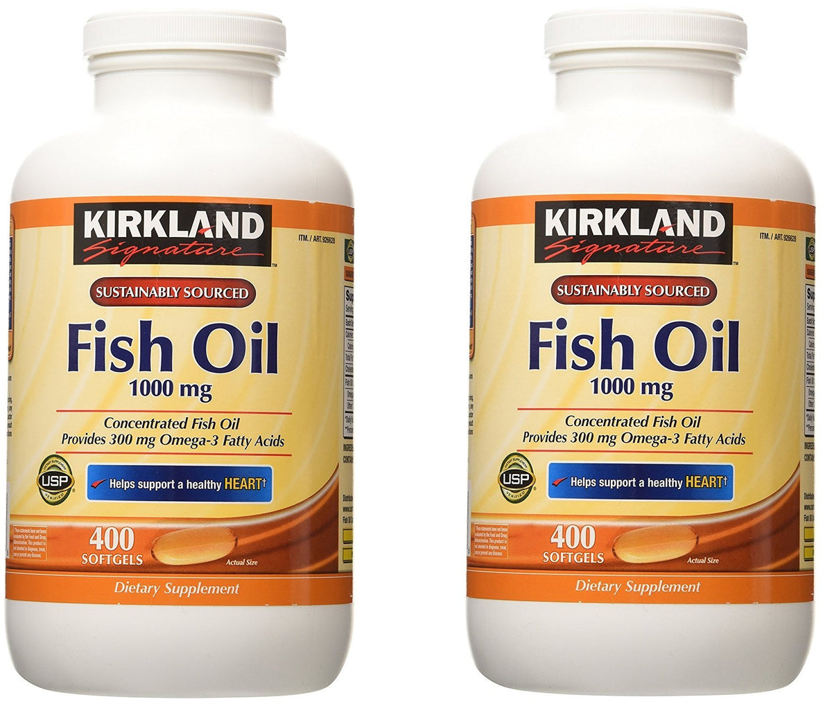 Kirkland Signature Fish Oil 1000 mg - 400 Softgels