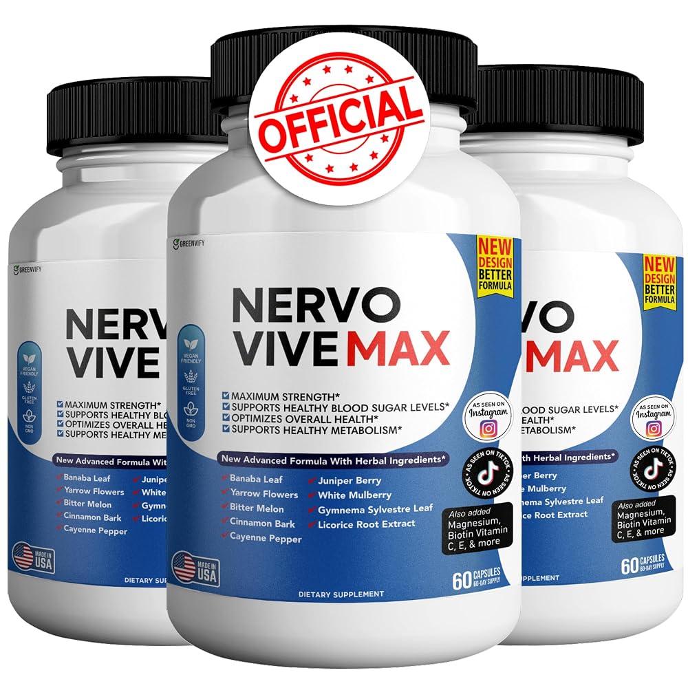 GREENVIFY Nervovive Max - Brain Support Supplement Enhance Memory