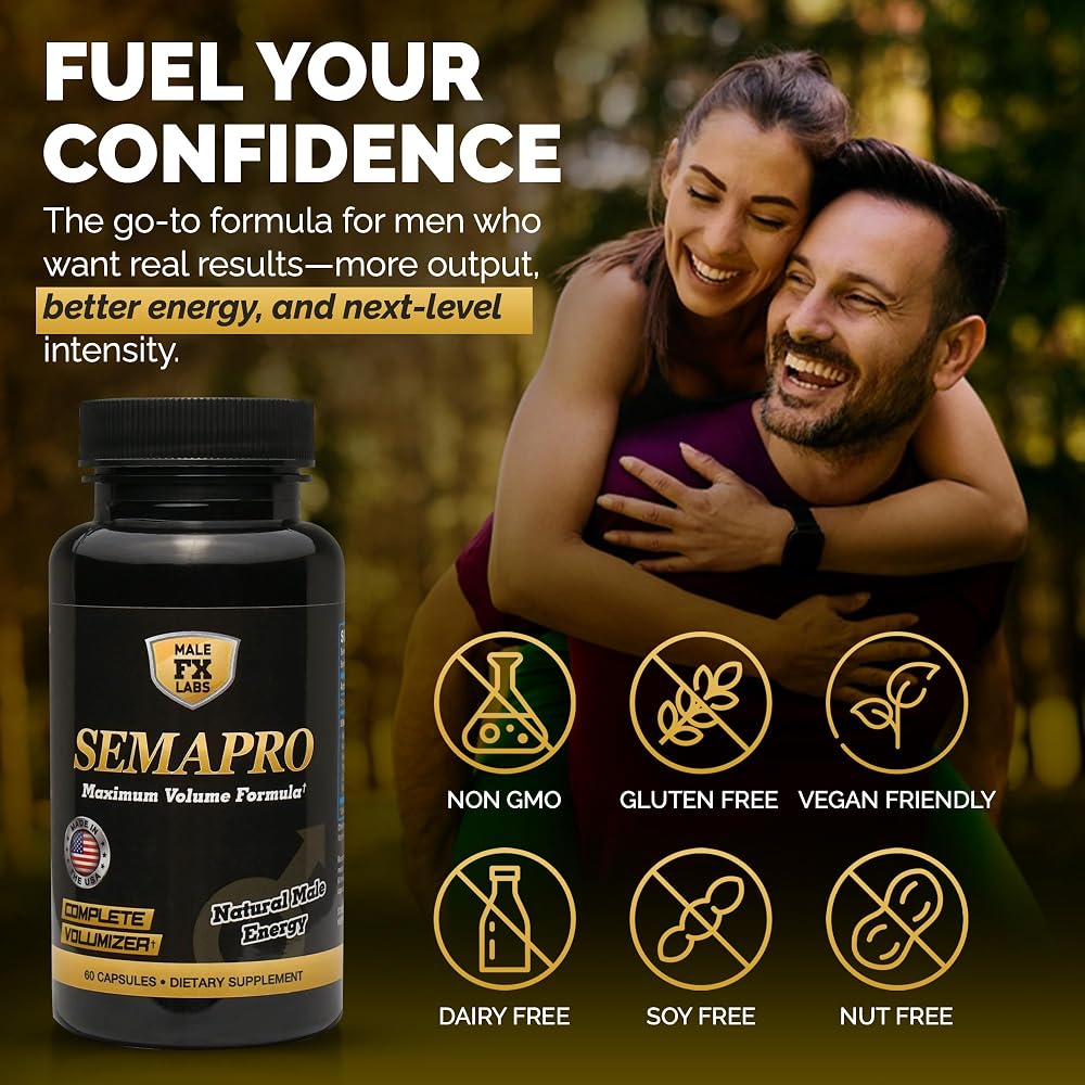 Semapro Semen Volume Booster for Men - 60 Capsules - image 5